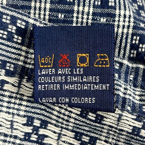 Tommy Hilfiger Blue Plaid 100% Cotton Short Sleeve Casual Button Shirt Men’s XL - Picture 9 of 9